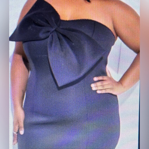 Ashley Stewart Oversize Scuba Bow Embellished Women 26/28 Bodycon Dress NEW - Picture 11 of 11